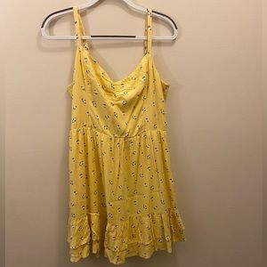 Hollister Summer Dress - Yellow/Flower print